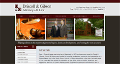 Desktop Screenshot of driscollandgibson.com
