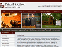 Tablet Screenshot of driscollandgibson.com